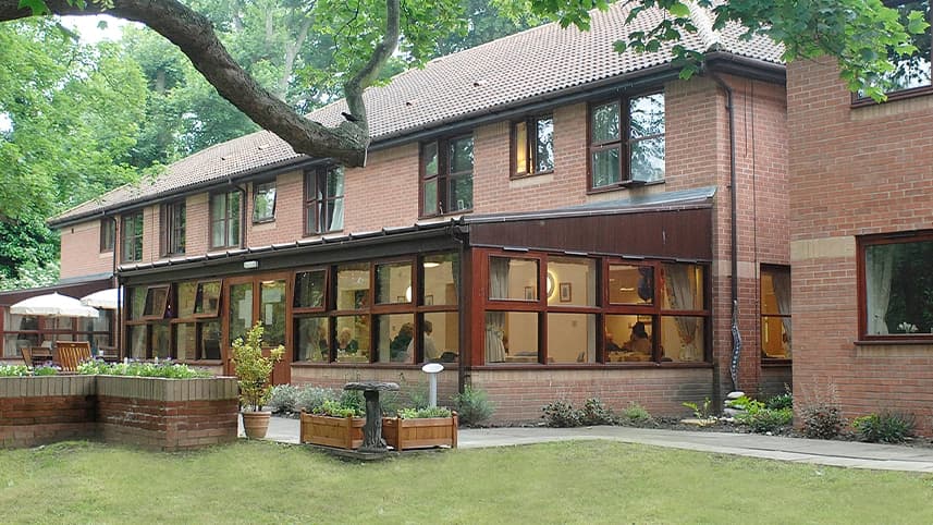 Exterior and garden at The Grove Care Home