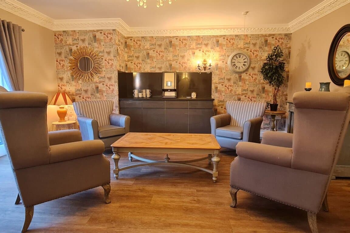 Lounge at The Lawns Care Home