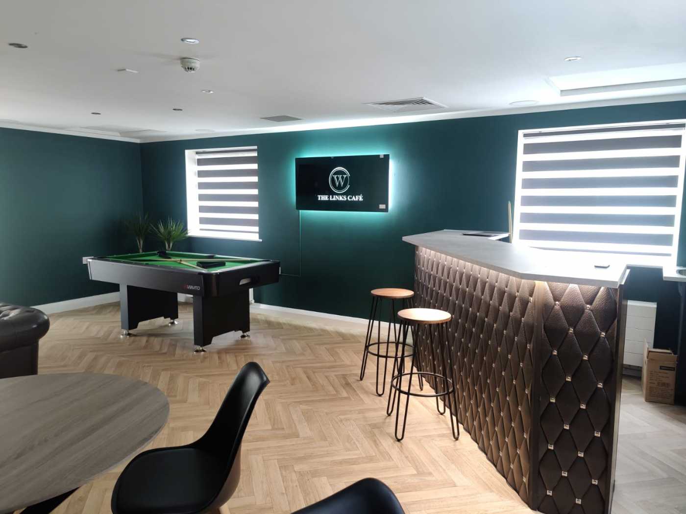 Cafe and games area at The Links Care Centre