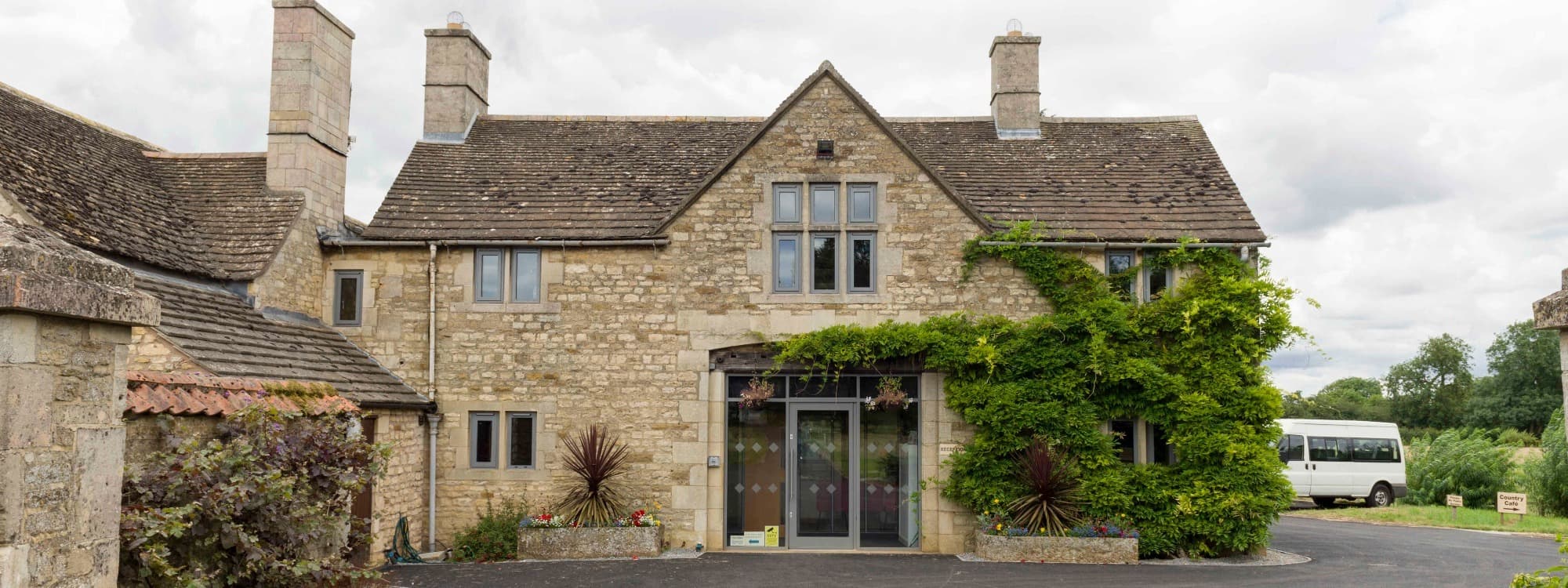 Exterior and entrance at The Lodge