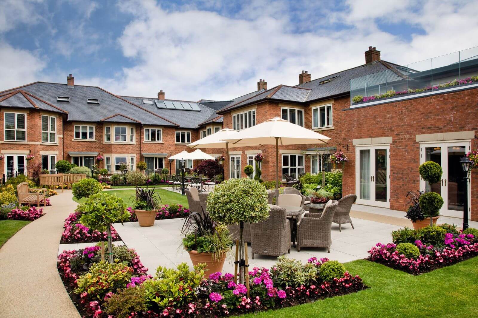 Exterior and garden at The Manor House Gosforth