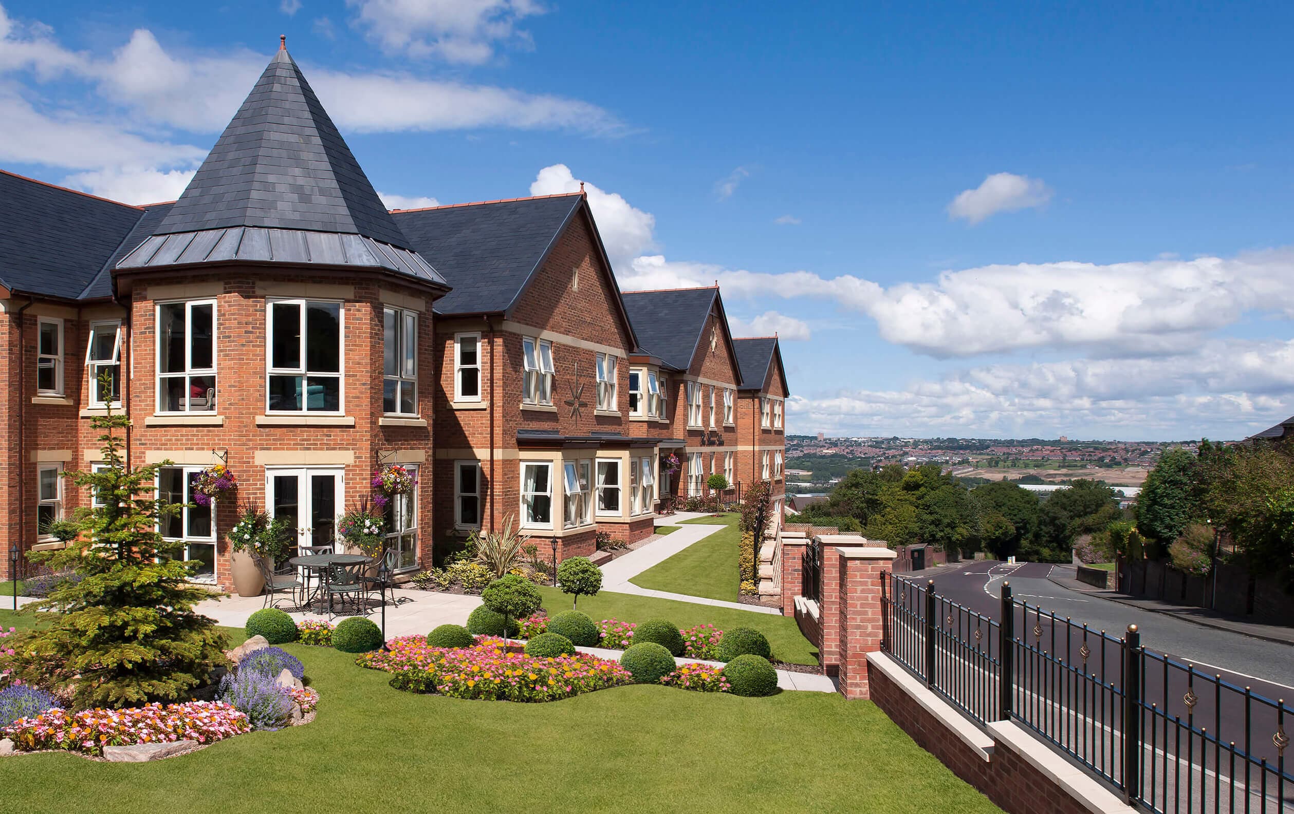 Exterior and garden at The Manor House Whickham