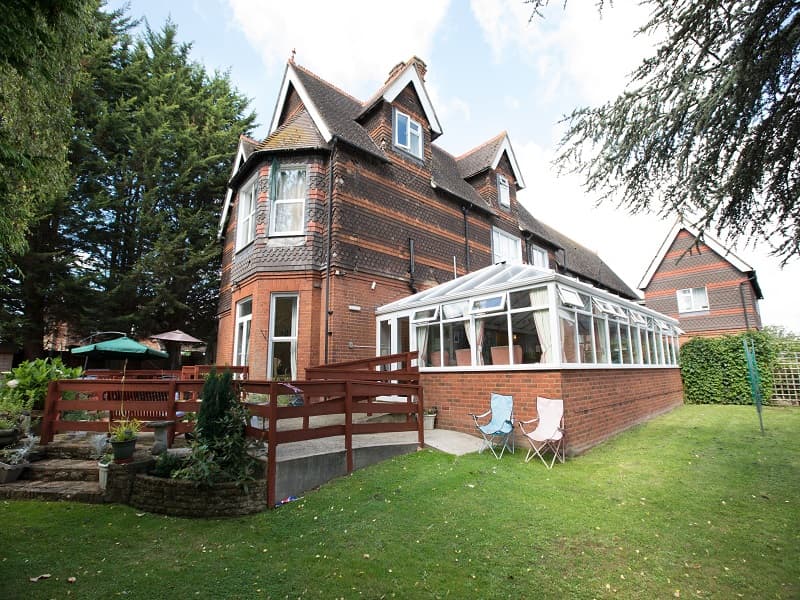 Exterior and garden at The Vale Residential Care Home