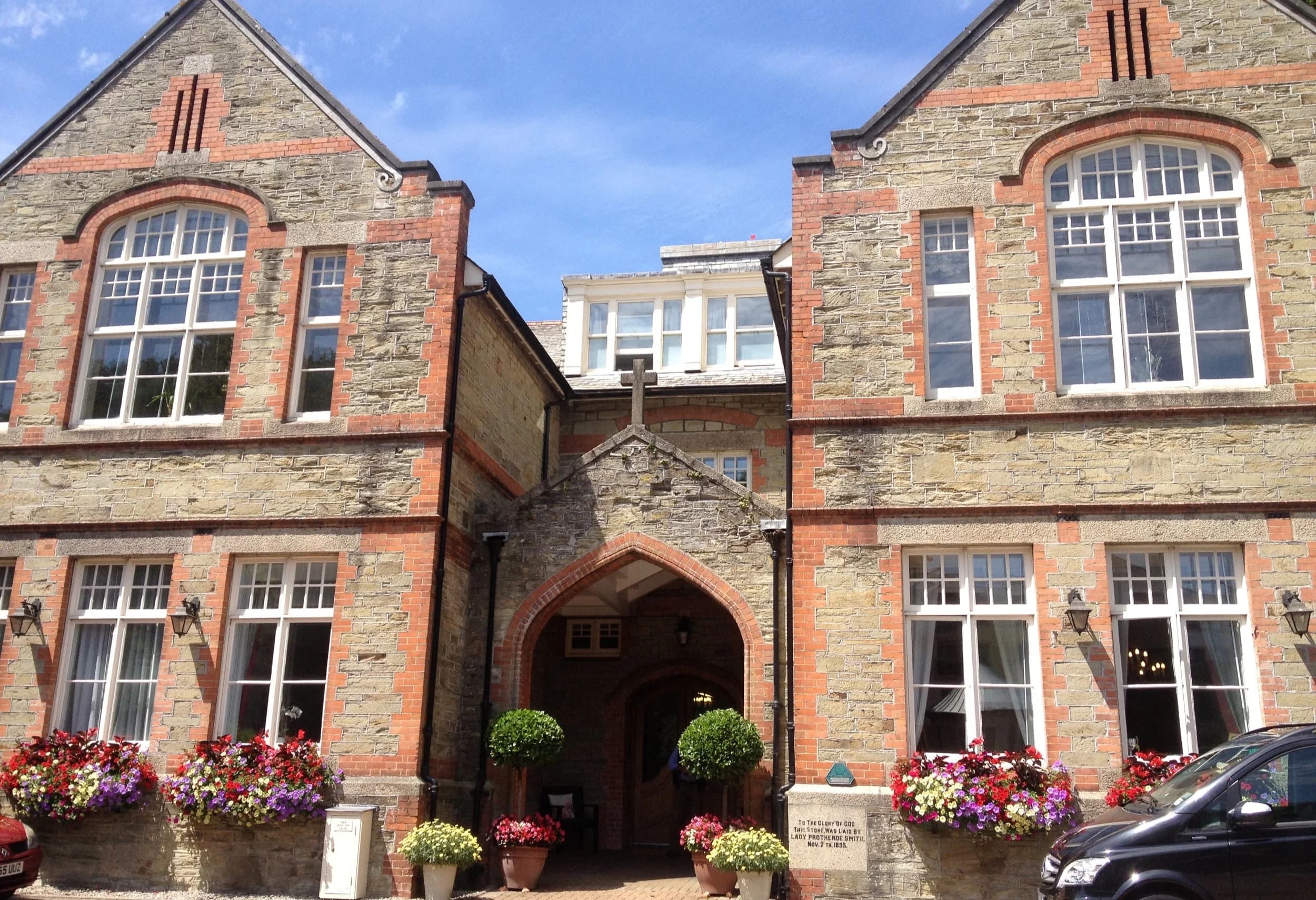 Exterior and entrance at Tregolls Manor