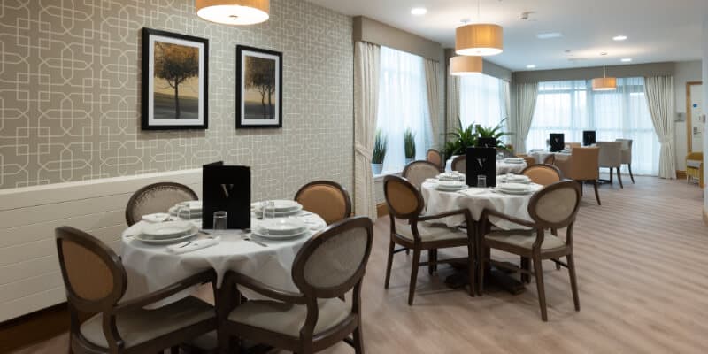 Dining room at Valerian Court