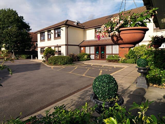 Exterior and entrance at Vicarage Farm Nursing Home