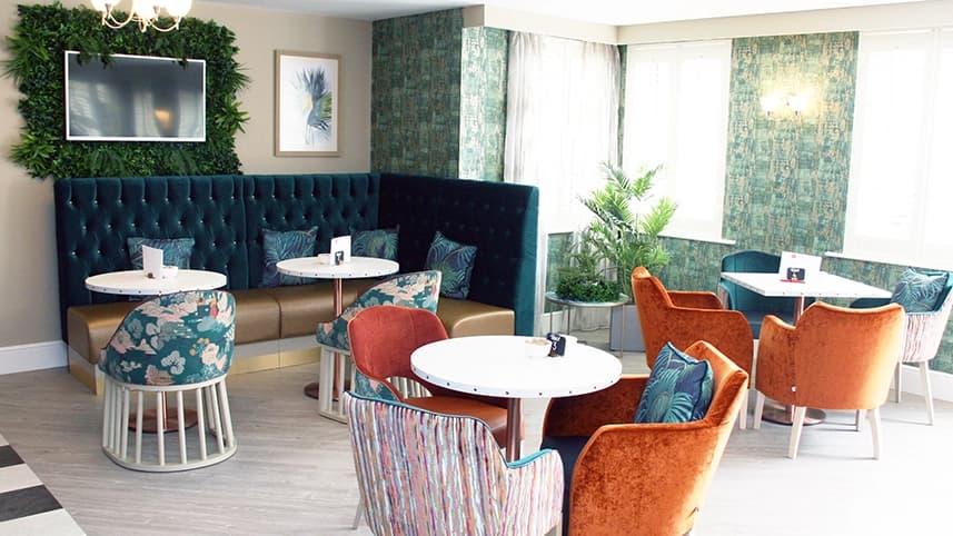 Garden cafe at Walberton Place Care Home