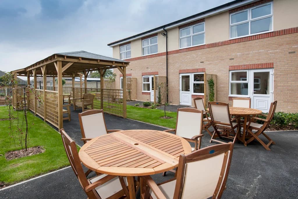 Exterior and patio at Ward Green Lodge