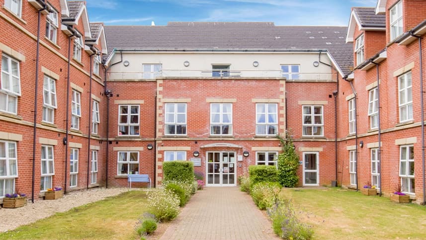 Entrance at Westbury Court Care Home
