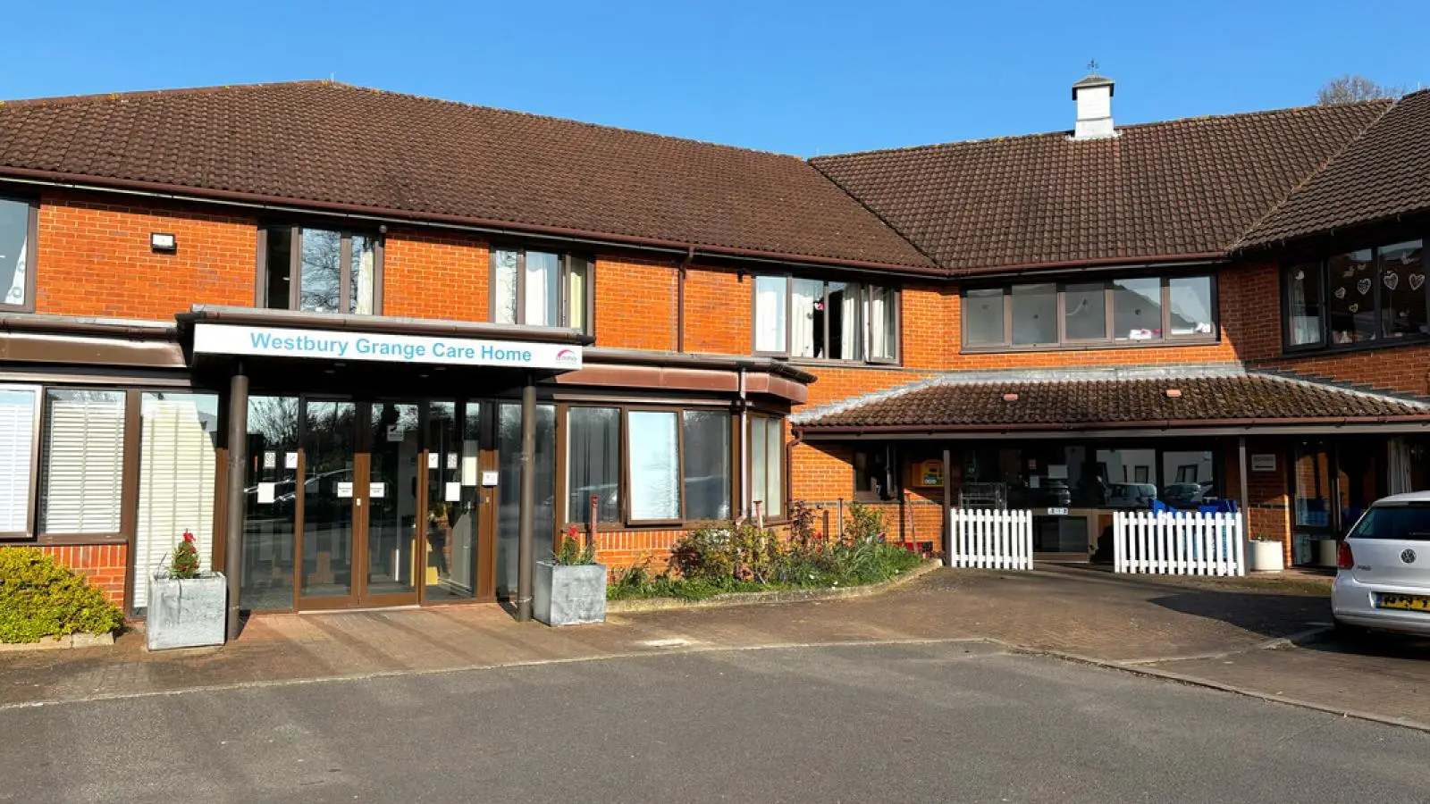 Exterior and entrance at Westbury Grange
