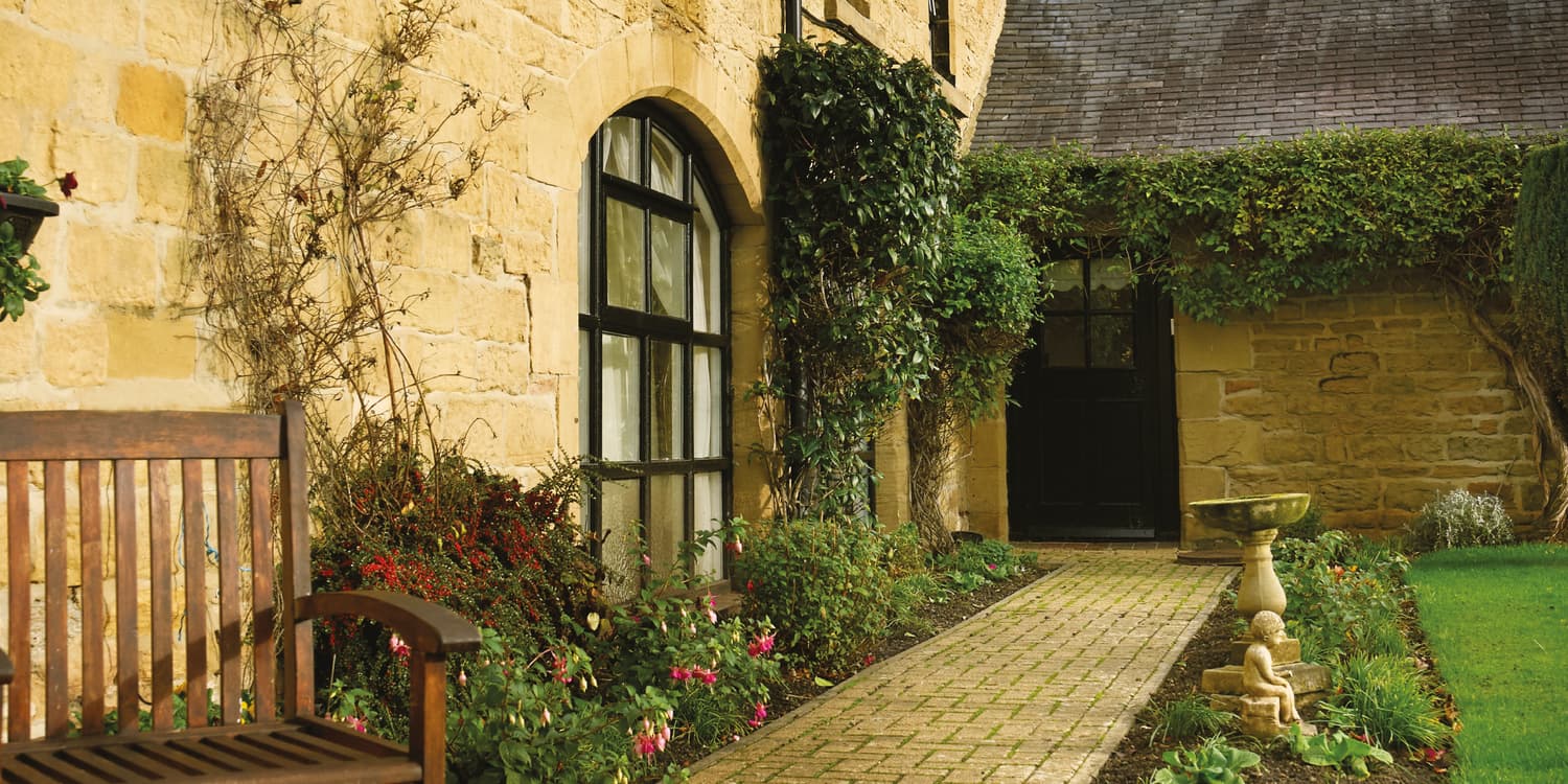 Exterior and garden at Whorlton Grange Residential Home
