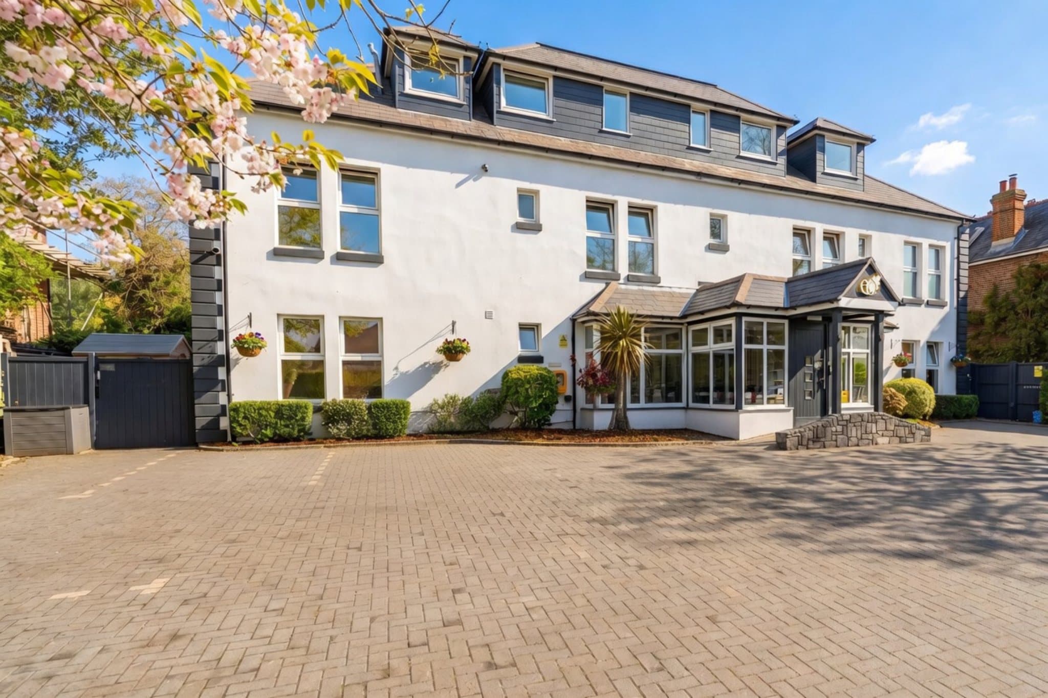 Exterior and entrance at Willow Lodge Care Home
