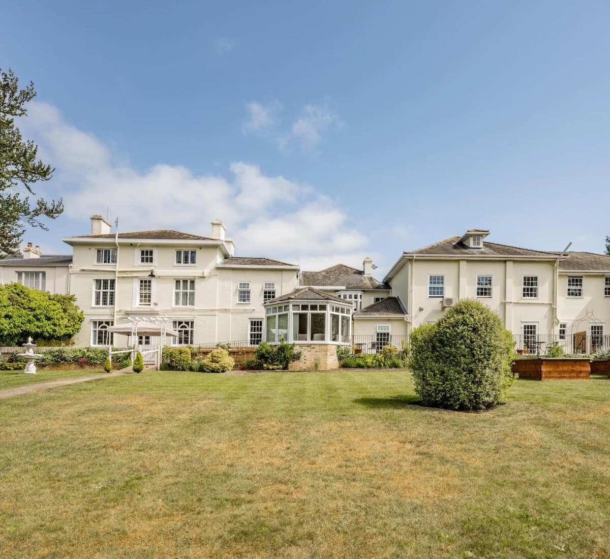 Exterior and garden at Woodbridge Lodge Residential Home